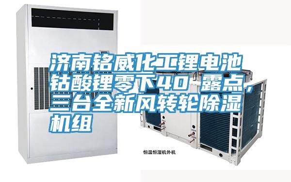 濟南銘威化工鋰電池鈷酸鋰零下40℃露點，三臺全新風轉輪除濕機組