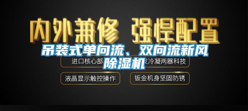 吊裝式單向流、雙向流新風除濕機