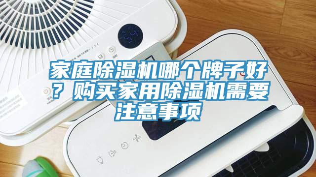 家庭除濕機哪個牌子好？購買家用除濕機需要注意事項