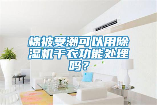 棉被受潮可以用除濕機(jī)干衣功能處理嗎？