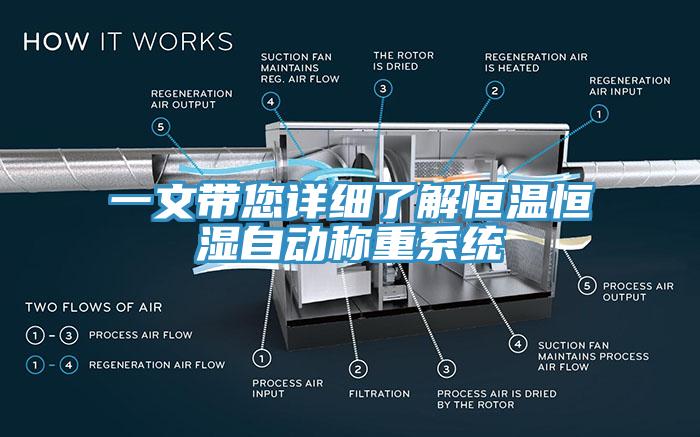 一文帶您詳細(xì)了解恒溫恒濕自動稱重系統(tǒng)