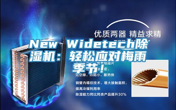 New Widetech除濕機：輕松應(yīng)對梅雨季節(jié)！