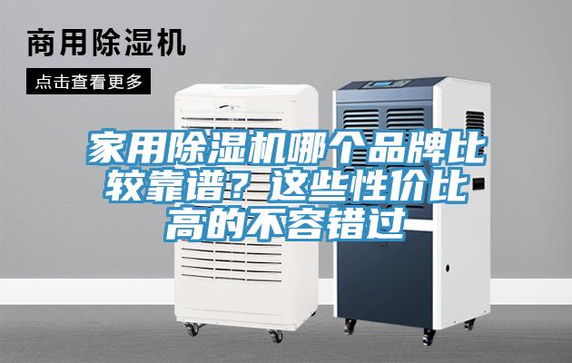 家用除濕機哪個品牌比較靠譜？這些性價比高的不容錯過