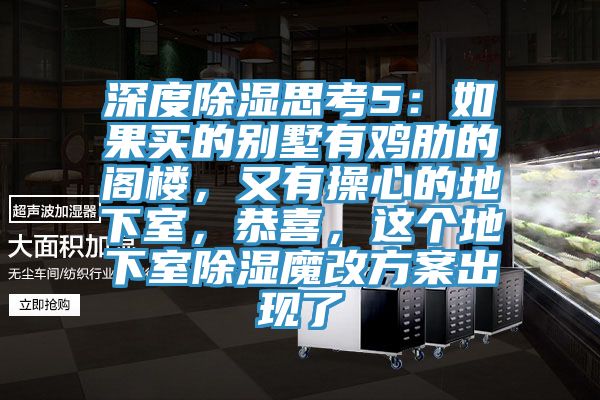 深度除濕思考5：如果買的別墅有雞肋的閣樓，又有操心的地下室，恭喜，這個地下室除濕魔改方案出現(xiàn)了