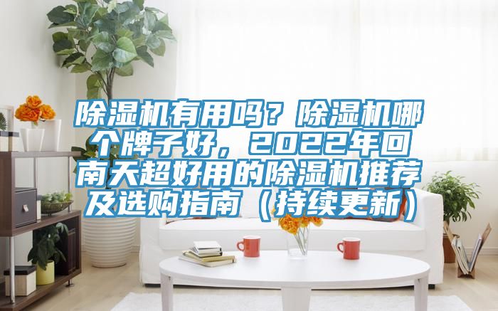 除濕機有用嗎？除濕機哪個牌子好，2022年回南天超好用的除濕機推薦及選購指南（持續(xù)更新）